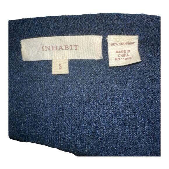 INHABIT 100% Cashmere Drapey V Neck Oversized Sweater Size S - Picture 6 of 6